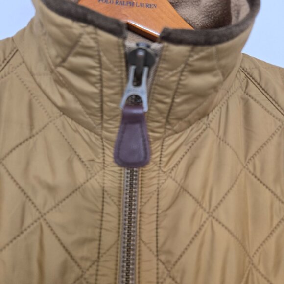 Vintage Polo Ralph Lauren Jacket Mens XL Tan Quilted Insulated Fleece Lined - Picture 6 of 16